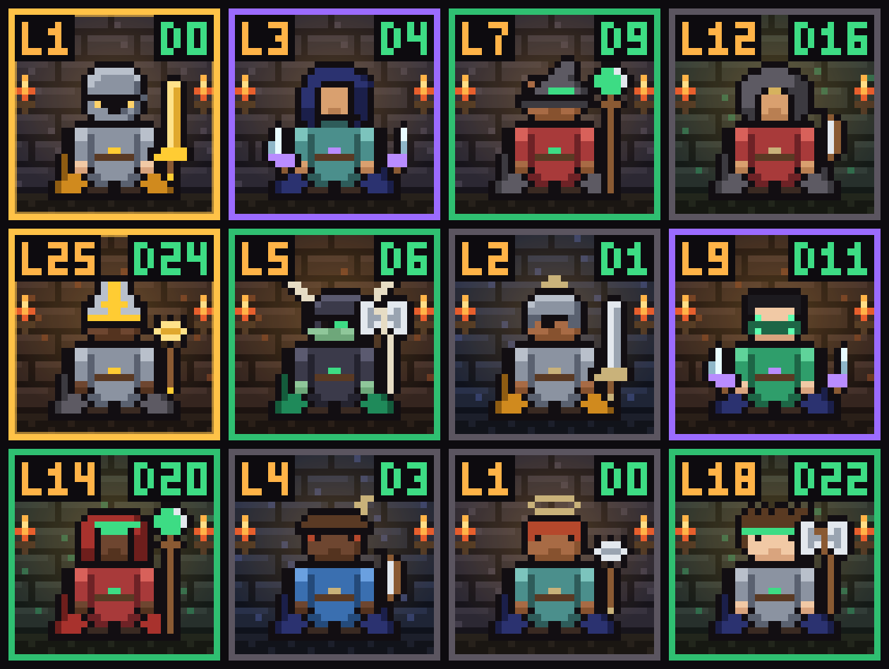 Delvers heroes